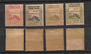 ALBANIA STAMPS 1920. POSTAGE DUE, Mi.#14-17, MNH