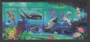 Australia 1707a Marine Life Souvenir Sheet MNH VF