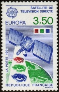 France 2255 - Mint-NH - 3.50fr TV Satellite / Europa (1991) (cv $2.25)