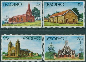 Lesotho 1980 SG426-429 Christmas churches set MNH