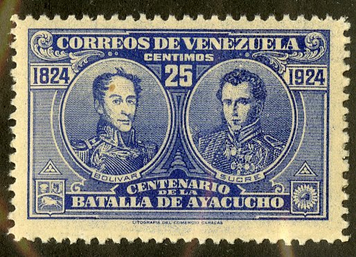 VENEZUELA 286 MNH SCV $2.75 BIN $1.50 BOLIVAR