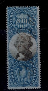 US REVENUE - R128 - PEN CANCEL - F/VF - VERY NICE APPEARANCE -  SCV:  $260.00