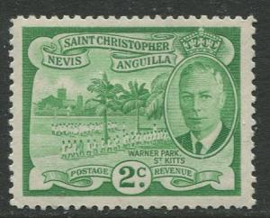 St. KITTS-NEVIS - Scott 108- KGVI Definitives -1952 - MLH - Single 2c Stamp