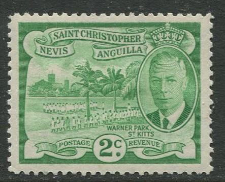 St. KITTS-NEVIS - Scott 108- KGVI Definitives -1952 - MLH - Single 2c Stamp