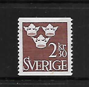 SWEDEN, 660, MINT HINGED, CROWN TYPE