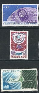 Andorra (French) 154, 167, 171 YT 165, 173, 177 MNH VF 1962-63 SCV $10.60