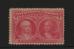 244 F-VF PSE cert OG mint previously hinged nice color cv $ 2300 ! see pic !
