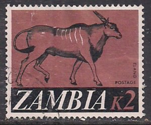 Zambia 1968 QE2 K2 Eland used SG 140 ( M1381 )