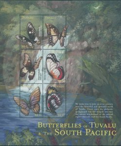 Tuvalu 2000 SG920a South Pacific Butterflies sheetlet MNH