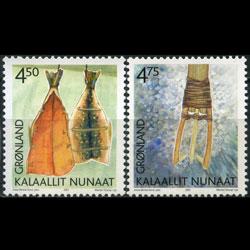 GREENLAND 2001 - Scott# 384-5 Cultural Heritage Set of 2 NH