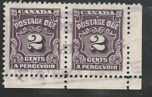 Canada #J16  -1   used pair  1935-65 PD