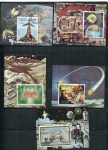 Sharjah  8 Souvenir Sheets Used/CTO  Apollo 11 and 17 Space 5621