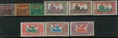 Tunisia 1916 SC B3-B11 MNH Set