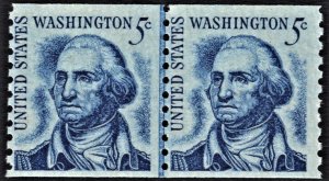 US 1304 MNH VF 5 Cent Washington Coil Line Pair