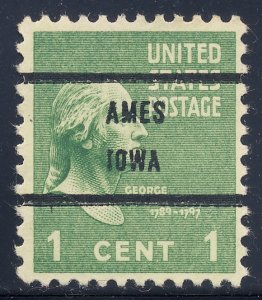 Ames IA, 804-71 Bureau Precancel, 1¢ Washington