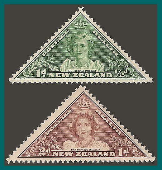 New Zealand 1943 Health, Princesses, MNH #B22-B23,SG636-SG637