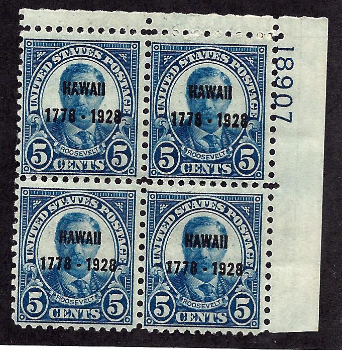 648 Mint,OG,NH... Plate Block of 4... SCV $375.00