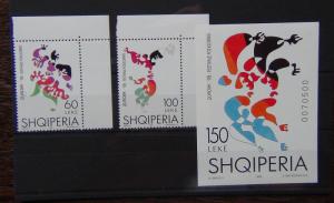 Albania 1998 Europa National Festivals Set & Miniature Sheet MNH