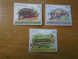 St Vincent   Grenadines   #  170-72 MNH   O/P  Specimen