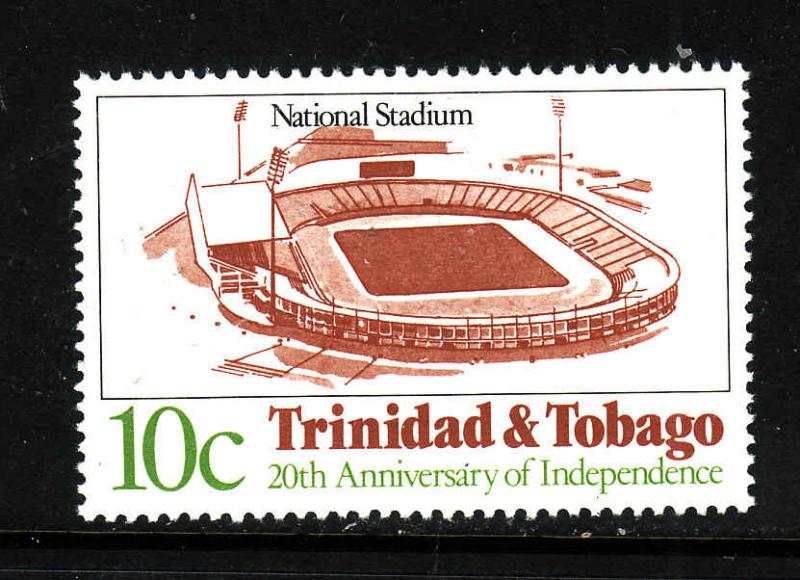 Trinidad & Tobago-Sc#374-Unused NH-National Stadium-Inverted side watermark-new