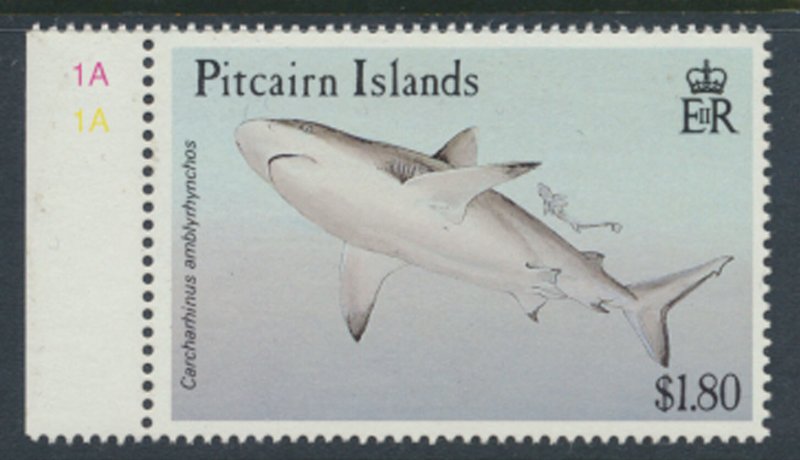 Pitcairn Islands SG 417  SC# 370 MNH  1992 Sharks see details scan