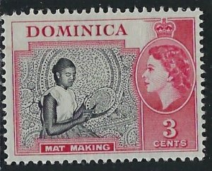 Dominica 157 MLH 1957 issue (fe2171)