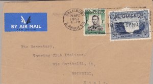 1931 SOUTHERN RHODESIA, SG 18 + 48 on fragment for Toast