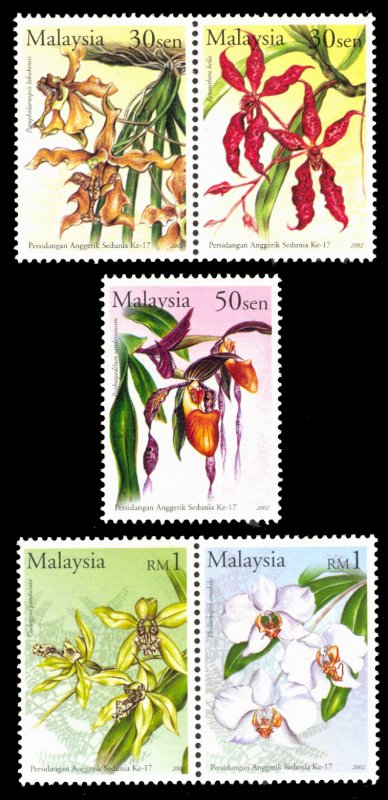 Malaysia 2002 Scott #874-876 Mint Never Hinged