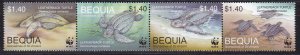 Bequia / Grenadines of St Vincent, Fauna, Turtles MNH / 2001