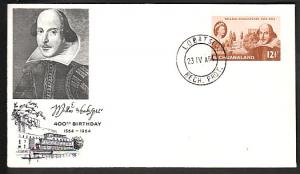 Bechunaland 197 Shakespeare U/A FDC