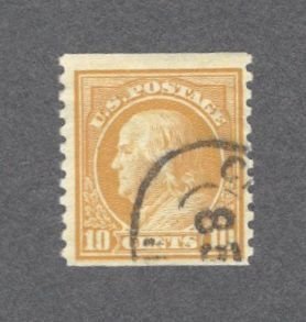 497 - 10¢ - Washington - orange yellow