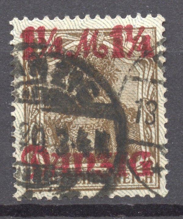 Danzig, 1920 Variety Mi. 27 II, tips of net pointing down, VF ++used, no faults 