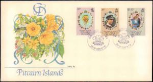 Pitcairn Island, Worldwide First Day Cover, Royalty, Flowers