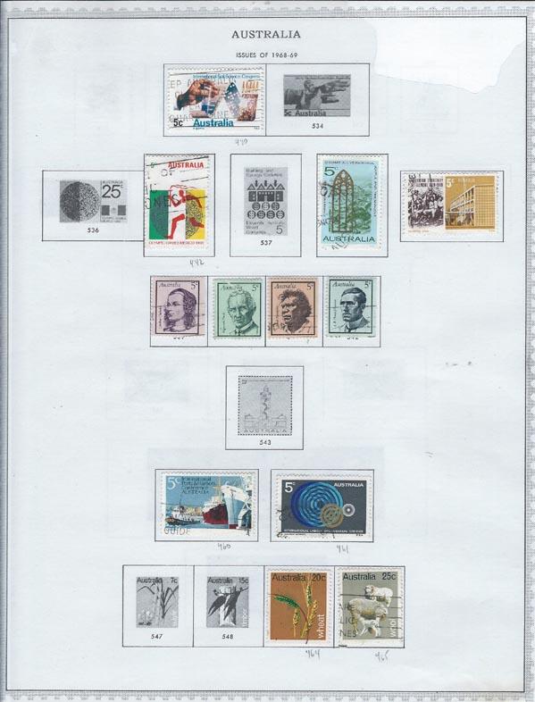 Australia '59//'70. Mounted album pages [m/u]