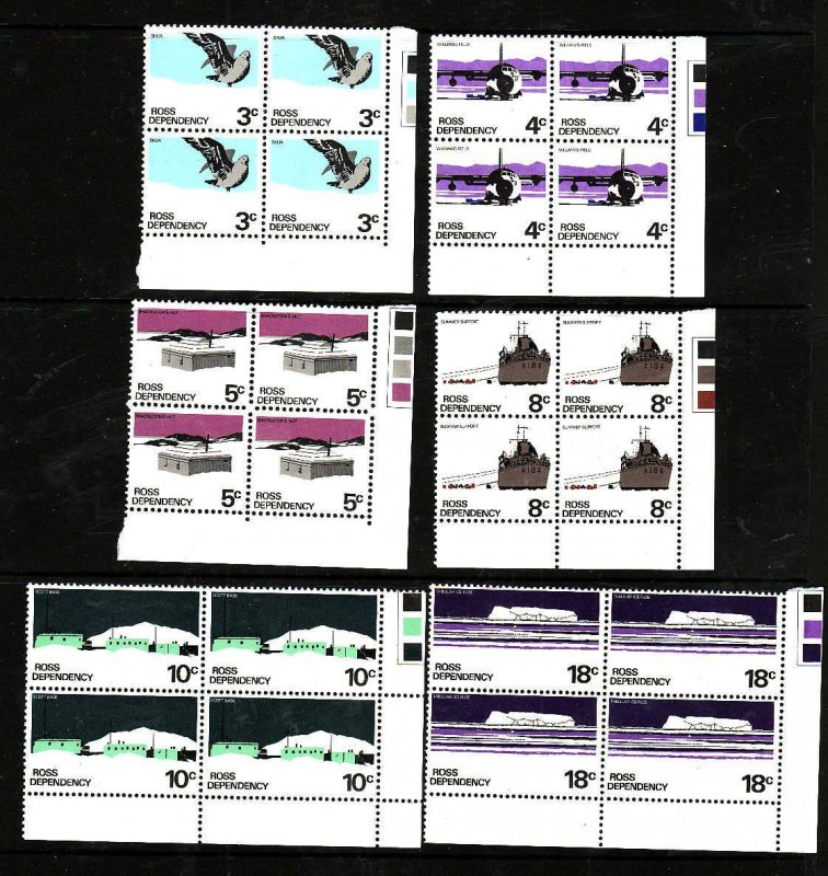 Ross Dependency-Sc#L9-14- id5-unused NH set in blocks of 4-Ships,Planes-Scott ba