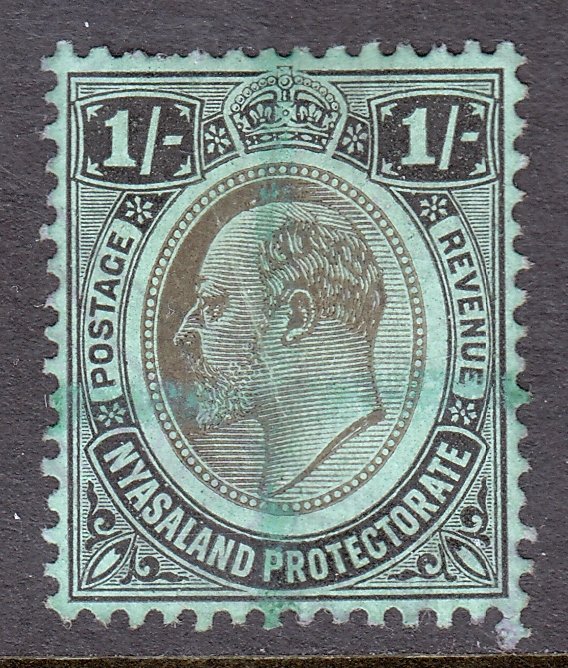 Nyasaland - Scott #1 - Used - Crease, short perfs, pen cancel - SCV $17