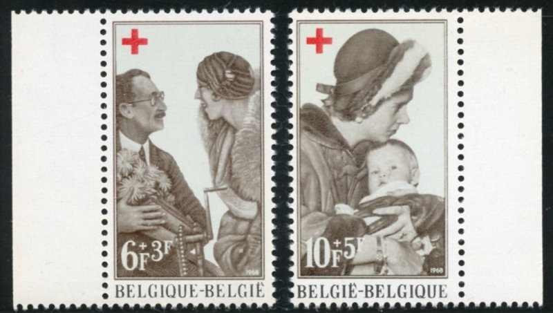 Belgium Scott B822-23 MVFNHOG - Red Cross - SCV $1.60