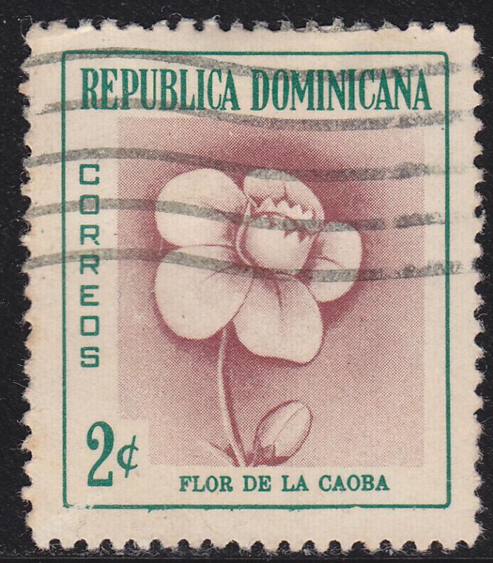 Dominican Republic 489  Mahogany Flower 1957