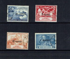 Aden, Seiyun State: 1949, 75th Anniversary of the UPU, Fine used set.