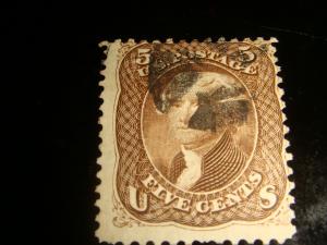 rlivory US #76   5c brown  1863 CV$130