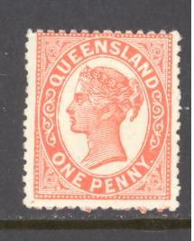 Australia Queensland Sc # 104 mint hinged perf 12 1/2 - wm 68 (RS)