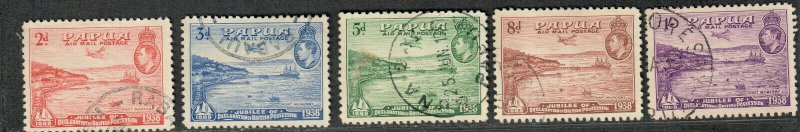 Papua NG Sc#C5-9 Used/VF, Cv. $61.25 