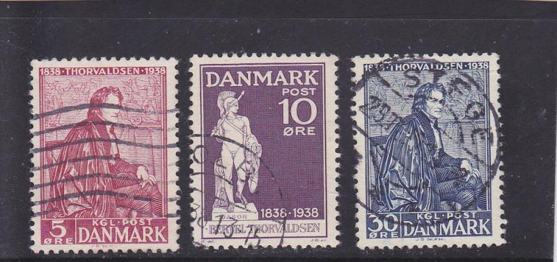 Denmark  Scott#  264-6  Used