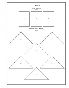 JORDAN STAMP ALBUM PAGES 1918-2011 (288 PDF digital pages)