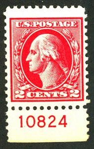 U.S. #526 MINT PL# SINGLE OG NH