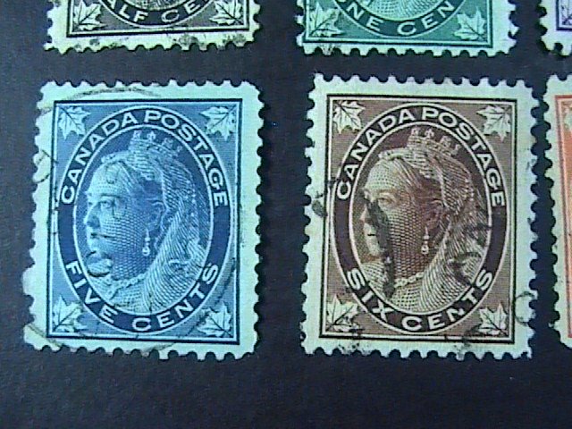 CANADA # 66-73--USED----COMPLETE SET----VICTORIA----1897(LOT#2)