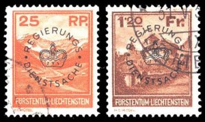 LIECHTENSTEIN O9-10  Used (ID # 91607)