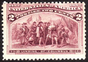 1893, US 2c, Columbian Issue, MNH, Sc 231