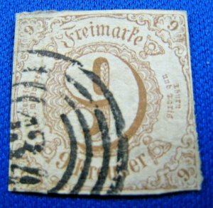 GERMANY - THURN & TAXIS 1862  -  SCOTT # 55   USED      (LL)