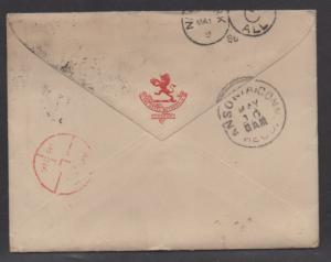 **Great Britain Cover, SC# 101, to Ansonia, CT, 1886, Enclosure